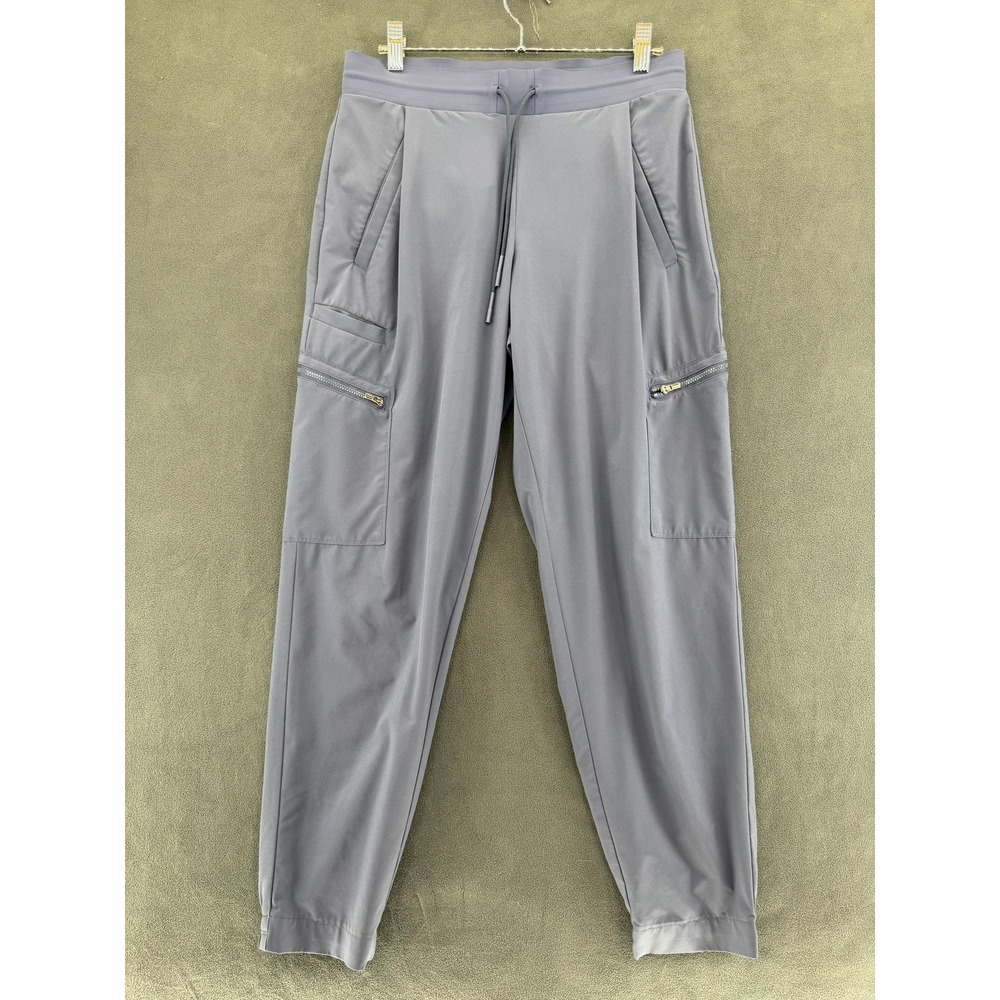Athleta Venture Pant Blue Gray Cargo Jogger Tapered Leg Womens Size 8